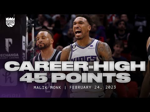 Monk EXPLODES for CAREER-HIGH 45 points vs Clippers | 2.24.23 video clip