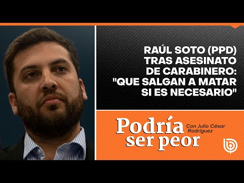 Raúl Soto (PPD) tras asesinato de carabinero: Que salgan a matar si es necesario