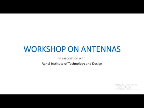 Workshop on Antennas - AITD Goa