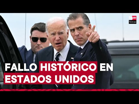 Joe Biden: Hijo del presidente de Estados Unidos es declarado culpable de posesión ilegal de arma