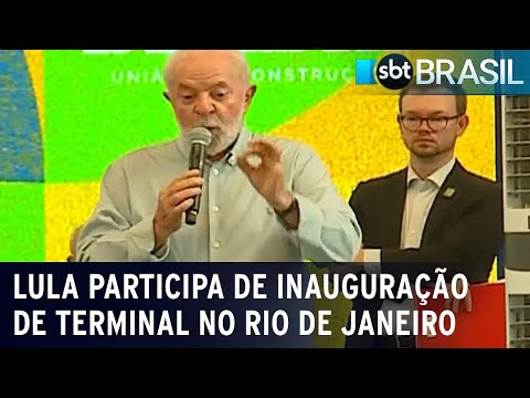 Lula participa de inauguração de terminal de transportes no Rio de Janeiro | SBT Brasil (23/02/24)
