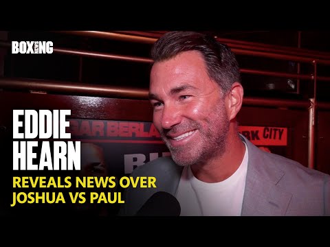 Eddie Hearn Reveals Anthony Joshua vs Jake Paul News