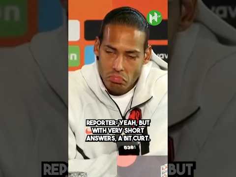 Van Dijk CLASHES with reporter 👀