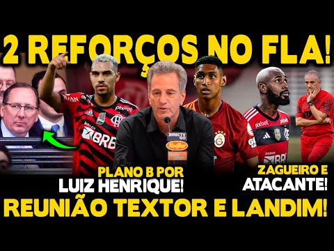 MAIS 2 REFORÇOS NO FLA! REUNIÃO DE TEXTOR E LANDIM! ATACANTE E ZAGUEIRO! COLETIVA DE TITE E GERSON!