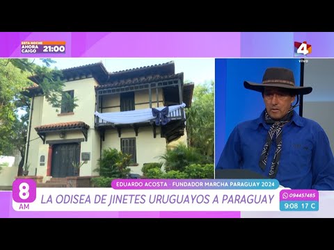 8AM - Jinetes uruguayos cabalgaron hasta Paraguay