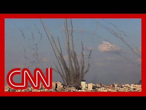 Hamas fires hundreds of rockets at Israeli city