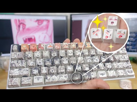 Insane Japanese Anime Keyboard Keycaps!