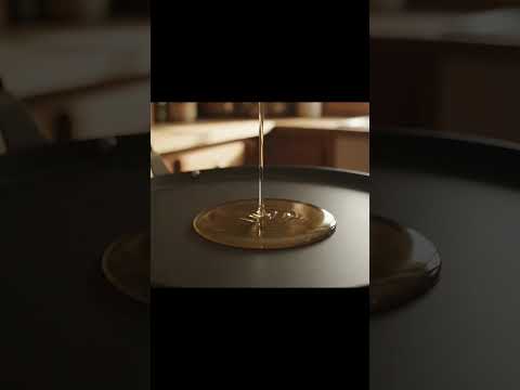 【ASMR】透明な生地が固まる音｜ガラスのパンケーキを焼く#Shorts #ASMR #satisfying #glassart #pancake #cooking #CGI #音フェチ #ガラス