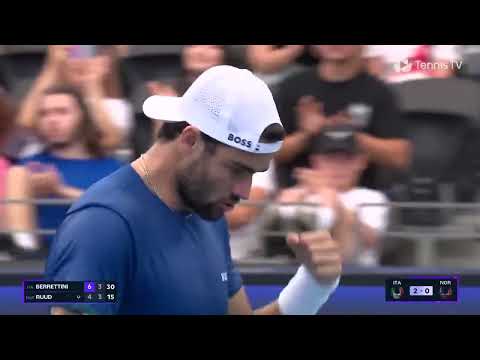 Matteo Berrettini Brilliance vs Casper Ruud | United Cup Highlights