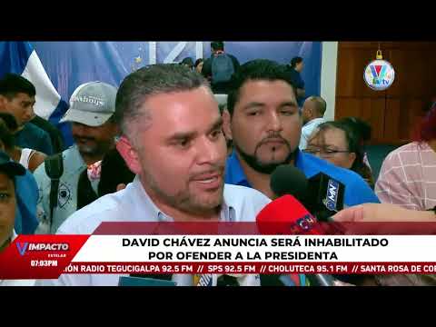 David Chávez anuncia que será inhabilitado por ofender a la presidenta