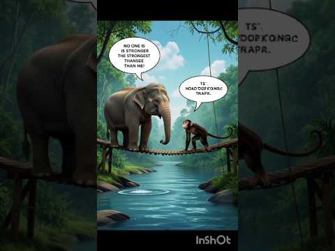 हाथी और बंदर की कहानी 💐🤟 #motivation