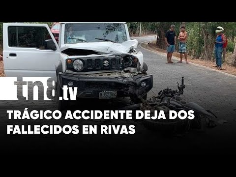 Motociclista y acompañante mueren horas después de sufrir un accidente en Rivas - Nicaragua