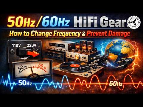 50Hz/60Hz HiFi gear: how to change frequency & prevent damage / adjust speed