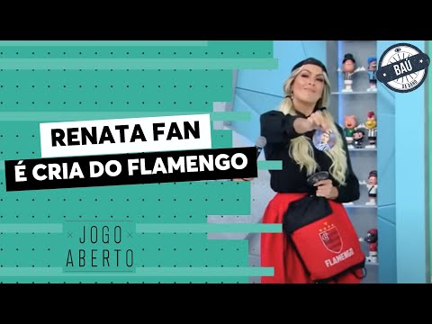 Baú do Jogo Aberto | Renata Fan se veste de cria do Flamengo e zoa Chico Garcia