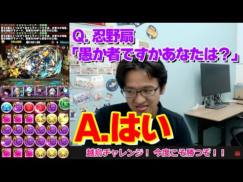「越鳥」チャレンジ！ リベンジ！！【パズドラ】