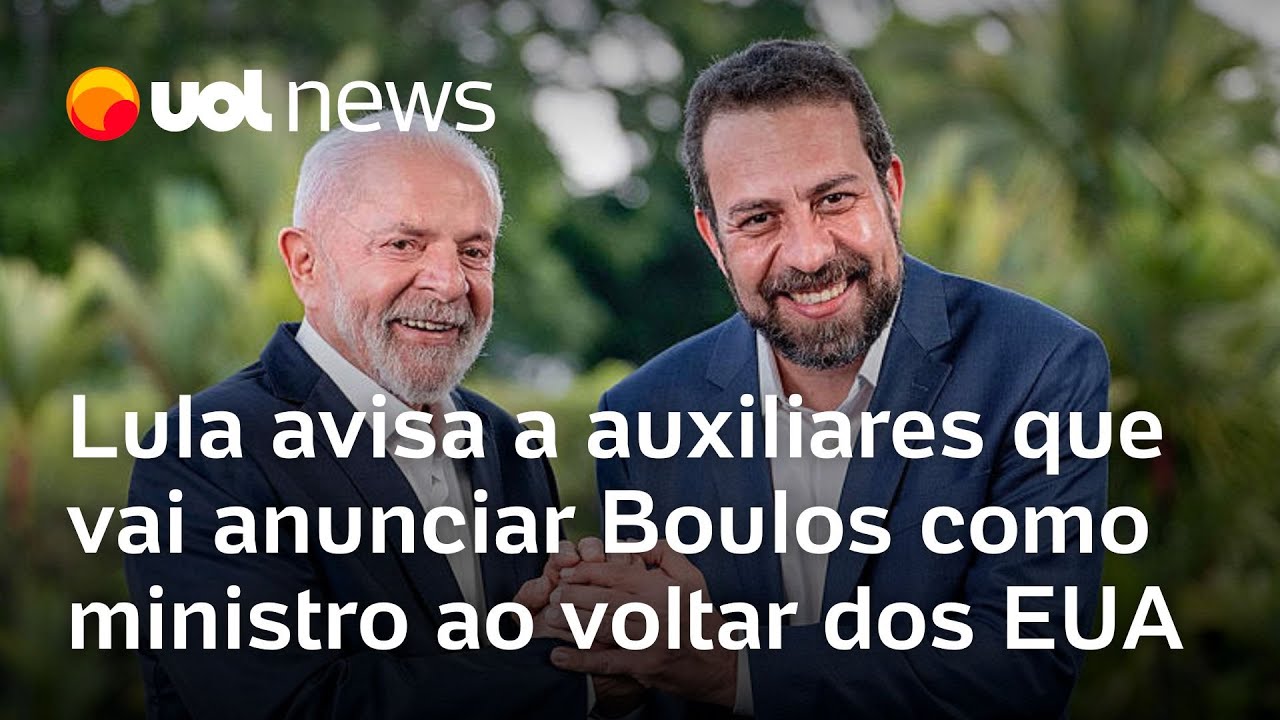 Lula avisa a auxiliares que Boulos será seu novo ministro da Secretaria Geral da Presidência
