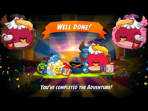 NEW Fandom Hat Set! Angry Birds 2 In Our Fandom Era Levels 1-10 (Easy Win)