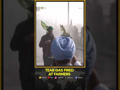 India: Protesting Farmers Clash With Security Forces Near Shambhu Border  | WION Shorts