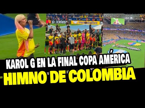 COPA AMÉRICA 2024: KAROL G CANTA EN VIVO EN LA FINAL DEL COLOMBIA VS ARGENTINA