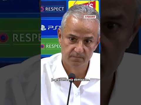 😳 Ismail Kartal, l'entraineur <strong>de</strong> Fenerbahçe démissionne après le <strong>match</strong> nul contre la Roma #shorts