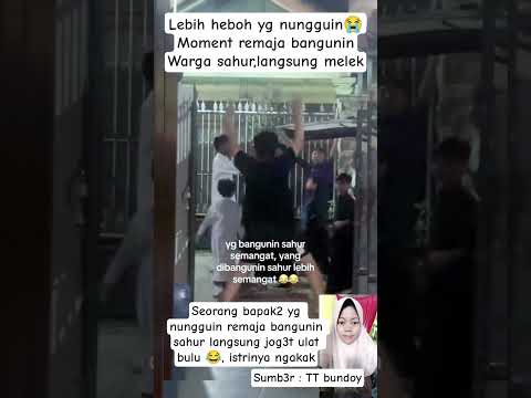 MOMENT LUCUU SEORANG BAPAK YG NUNGGUIN SAHURR #videoviral #ramadhan2026 #videolucu