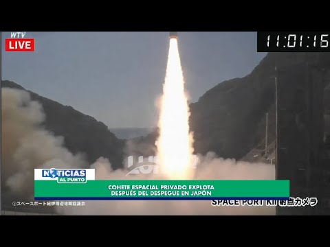 Cohete espacial privado explota despue?s del despegue en Japo?n