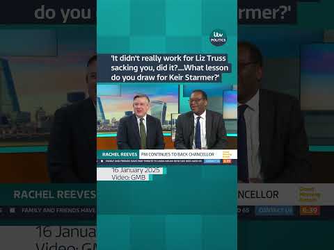 Ed Balls asks former Chancellor Kwasi Kwarteng about Chancellor Rachel Reeves' future #itvnews