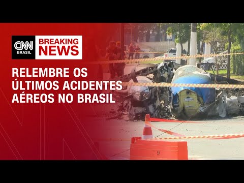 Relembre os últimos acidentes aéreos no Brasil | LIVE CNN