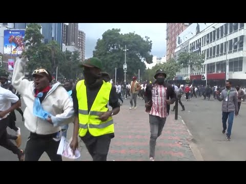 Police deploy tear gas as Kenyans protest in Nairobi against proposed Finance Bill