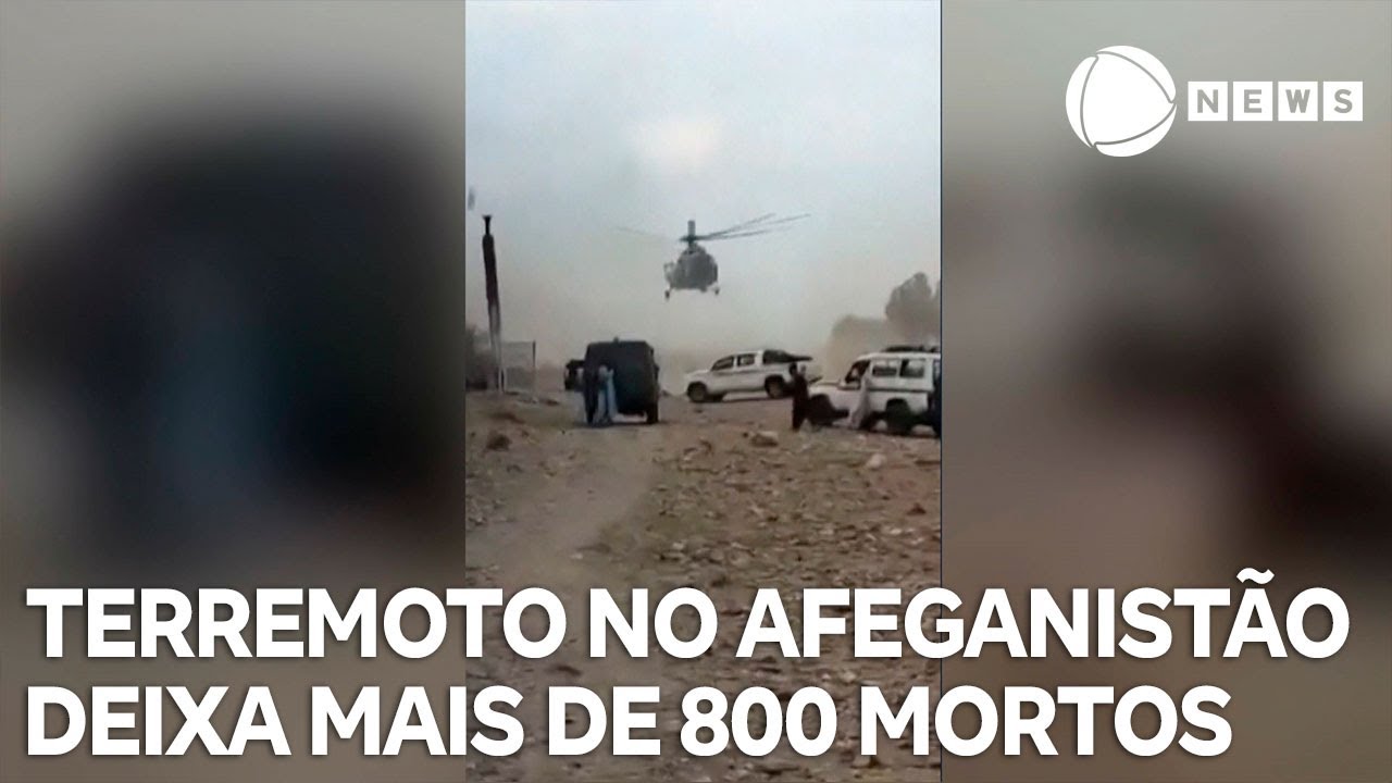 Terremoto de magnitude 60 deixa mais de 800 mortos no Afeganistão