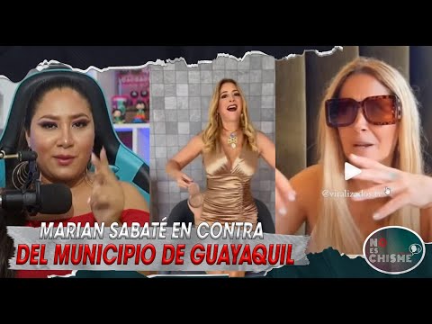 Marian Sabaté en contra de Municipio de Guayaquil  va a la marcha LGbTI??