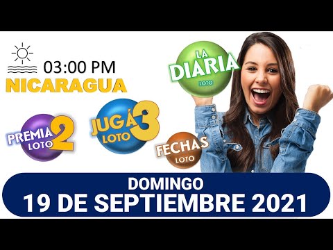 Sorteo 03 pm Loto NICARAGUA, La Diaria, jugá 3, Súper Combo, Fechas, 19 de septiembre 2021