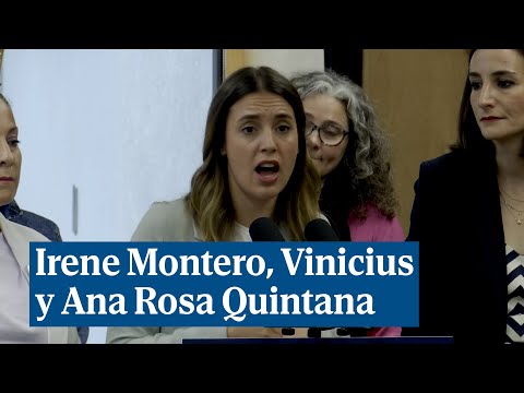 Irene Montero: Los insultos racistas a Vinicius son consecuencia de discursos como el de Ana Rosa
