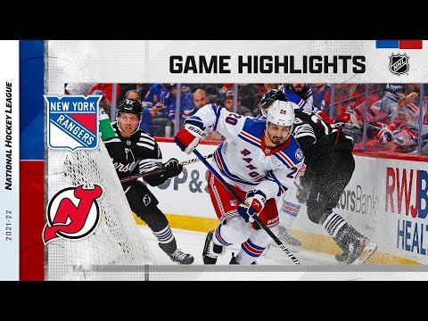 Rangers @ Devils 4/4 | NHL Highlights 2022 video clip 
