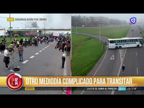 Jornada de protestas afecta el tránsito en Rosario y la región