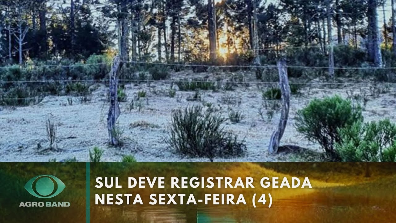 Sul deve registrar geada e Sudeste deve ter áreas de instabilidade