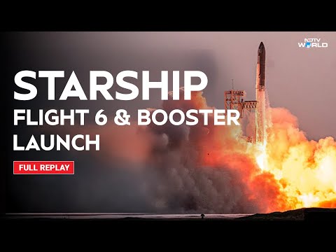 SpaceX Starship Flight X Launch | Space X Starship Launch | Flight 6 | Full Replay