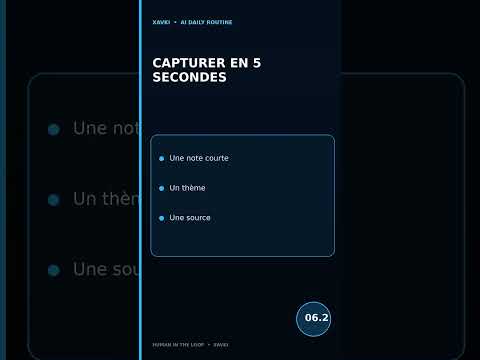 Routine IA - Capturer ses idées #ia