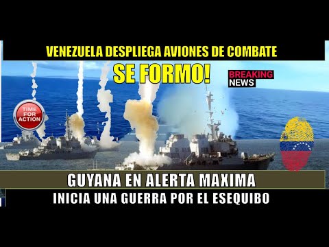 SE FORMO! Venezuela ATACA a buque Britanico con aviones de combate a GUYANA