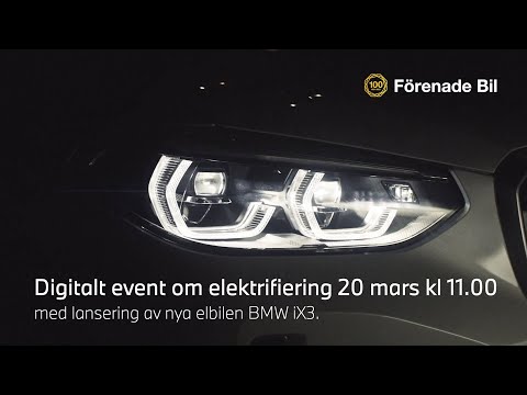 DIGITALT EVENT & PREMIÄR AV BMW iX3
