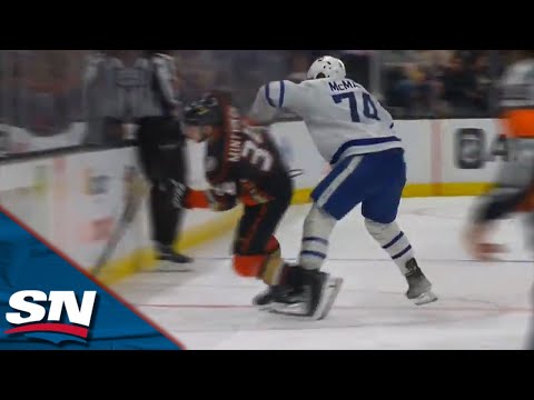 Maple Leafs Bobby McMann Gets Five Minutes And A Game For Boarding On Pavel Mintyukov