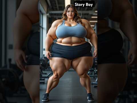 Fatty Female GYM Practice 🤣 | #ai | #aishorts | #trending | #cartoon | #funny | #gym