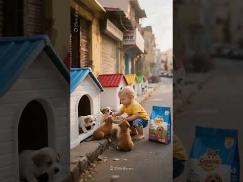 small baby rio and poor puppy  heartouching story #shoerts #animation #animahal