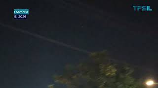 Israeli Air Defenses Intercept Missiles Over Northern Samaria During Iranian Attack