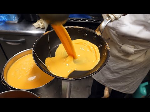 현란한 스킬! 오믈렛 라이스 달인, 100년된 최초의 일본 오므라이스 전문점 / amazing skill of omelet rice master - japanese food