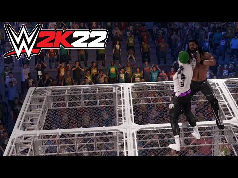 WWE 2K22 - KAFES ÜSTÜNE ÇILGIN MAÇ - BÖLÜM 32