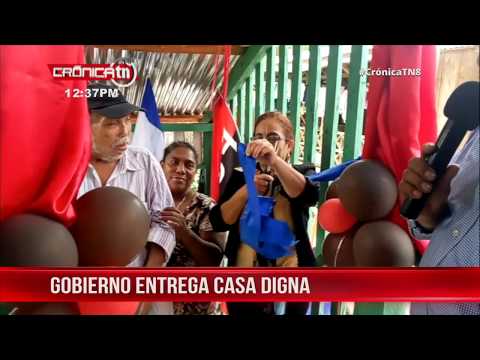 Gobierno Sandinista entrega casa digna en Bonanza, Caribe Norte - Nicaragua