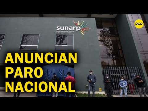 Trabajadores de la Sunarp anuncian paro nacional por derechos laborales