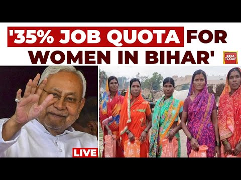 LIVE: Bihar Announces 35% Quota For Women In Govt Jobs, Nitish's Big Poll Outreach | Bihar Polls