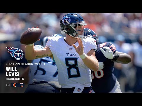 Every Will Levis Pass Attempt vs. Chicago Bears | 2023 Preseason Week 1 video clip